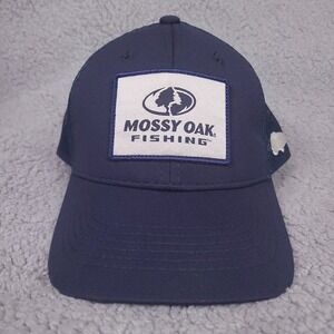 Mossy Oak Fishing Hat Cap Blue Snap Back‎ Trucker Outdoor Cap OC